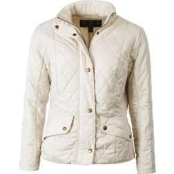 Barbour Flyweight Cavalry Quilted Jacket - Pearl/Stone