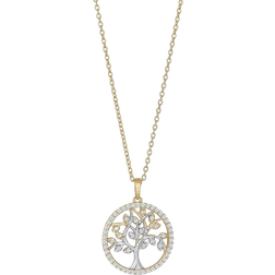 Siersbøl Tree of Life - Gold/White Gold/Transparent