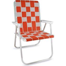 Lawn Chair USA Orange & White Classic