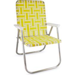 Lawn Chair USA Yellow and White Stripe Classic