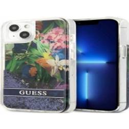 Guess GUHCP13MLFLSB iPhone 13 6.1 quot blue/blue hardcase floral liquid Glatter