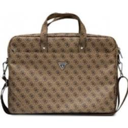 Guess Saffiano 4G Triangle Logo Computer Bag Notebook bag 15 ” 16” (Brown)