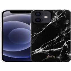 Crong Marble Case Case for iPhone 12 Mini (Black)