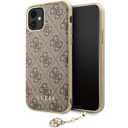 Guess GUHCN61GF4GBR iPhone 11 6,1 Xr brown/brązowy hard case 4G Charms Collection