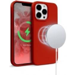 Crong Color Cover Magnetic Case for iPhone 13 Pro MagSafe (red)