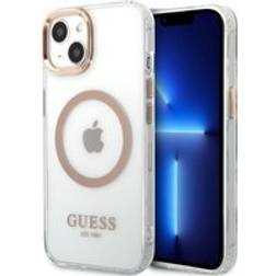 Guess Metal Outline MagSafe Case for iPhone 13 (Clear)