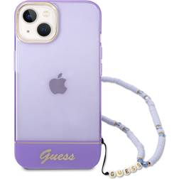 Guess GUHCP14MHGCOHU iPhone 14 Plus 6,7 fioletowy/purple hardcase Translucent Pearl Strap