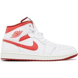 Nike Air Jordan 1 Mid SE M - White/Dune Red/Sail/Lobster