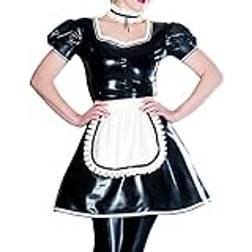 MINUSE Sexy French Maid Latex Dress with Apron
