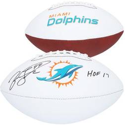 Fanatics Authentic Jason Taylor Miami Dolphins Autographed Franklin White Panel Football with "HOF 17" Inscription