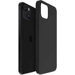 3mk Silicone Case iPhone 13 14 15 6.1 black/black