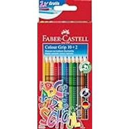 Faber-Castell 201585 Buntstifte Set, 12-teilig, wasservermalbar, bruchsicher, für Kinder und Erwachsene
