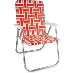 Lawn Chair USA Orange and White Stripe Classic