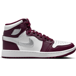 Nike Air Jordan 1 High G M - White/Bordeaux/Metallic Silver