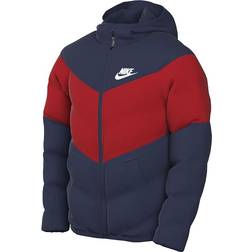 Nike Older Kid's Synthetic Fill Jacket - Midnight Navy/University Red/White