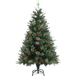 vidaXL Pine Cones Green Julgran 120cm