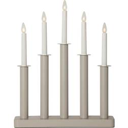 Star Trading Plate Beige Adventsljusstake 36cm