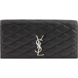 Saint Laurent Kate Quilted Leather Clutch Bag - Black