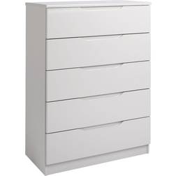 One Call Furniture Legato Light Grey Chest of Drawer 76x111cm