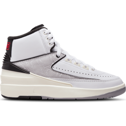 NIKE Air Jordan 2 Retro GS - White/Black/Sail/Fire Red