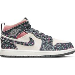 NIKE Jordan 1 Mid SE PS - Anthracite/Sail/Red Stardust/Anthracite