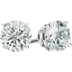 Paris Jewelry Stud Earrings - White Gold/Diamonds