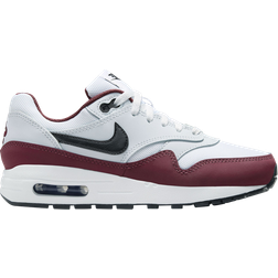 Nike Air Max 1 GS - White/Dark Team Red/Pure Platinum/Black