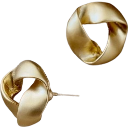 Shein Twist Geo Stud Earrings