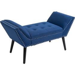 Homcom Modern Blue Settee Bench 45x22"