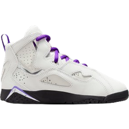 NIKE Jordan True Flight PS - Light Base Grey/White/Black/Purple Venom