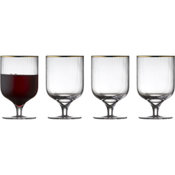 Lyngby Palermo Gold Rødvinsglas 30cl 4stk