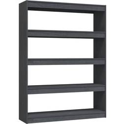 vidaXL 808220 Grey Book Shelf 135.5cm