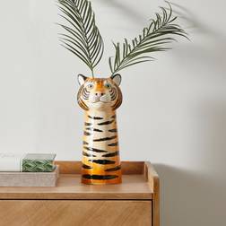 Dunelm Ceramic Tiger Head Vase