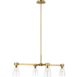 Aerin Moritz Burnished Brass Pendant Lamp 24"