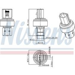 Nissens Pressure Switch Air Conditioning 301057