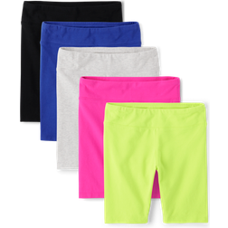 The Children's Place Girl's High Rise Bike Shorts 5-pack - Pink Summer (3044763-3321)