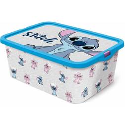 Stor Stitch and Angel Book Grey Storage Box 13L