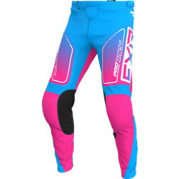 FXR Clutch MX Trousers Youth Cyan-E-pink