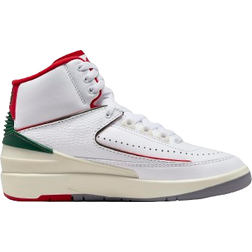 Nike Air Jordan 2 Retro GS - White/Fir/Sail/Fire Red