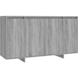 vidaXL Engineered Wood Grey Sonoma Aparador 135x75cm