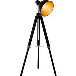 Homcom Retro Tripod Black/Gold Floor Lamp 152cm