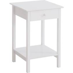 Homcom Minimalist White Small Table 39x39cm