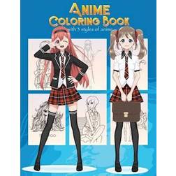Anime Coloring Book with 3 Styles of Anime: Adorable Manga and Anime Characters Set on Anime for Anime Lover, Adults, Teens (Manga Coloring Book) (Häftad, 2018)