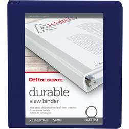 Office Depot Durable View 3-Ring Binder 1" Round Rings