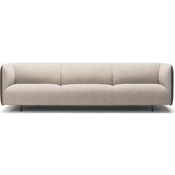 Decotique Urban Brown Leather/Beige Breeze Sofa 255cm 3-Sitzer