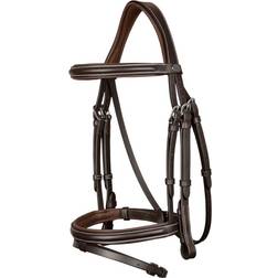 Dyon Bridon équitation muserolle combinée Marron