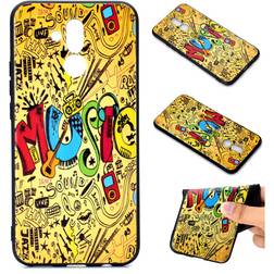 Huawei Music Elements 3D Embossed Pattern Case for Mate 20 Lite