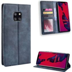 Huawei Bofink Vintage läder Mate 20 Pro fodral Blå
