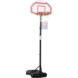 Homcom Outdoor Adjustable Basketball Hoop Stand w/ Wheels and Stable Base