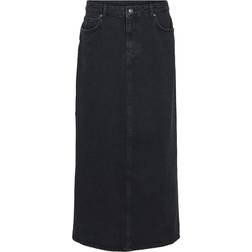 Object MW Long Denim Skirt - Svart